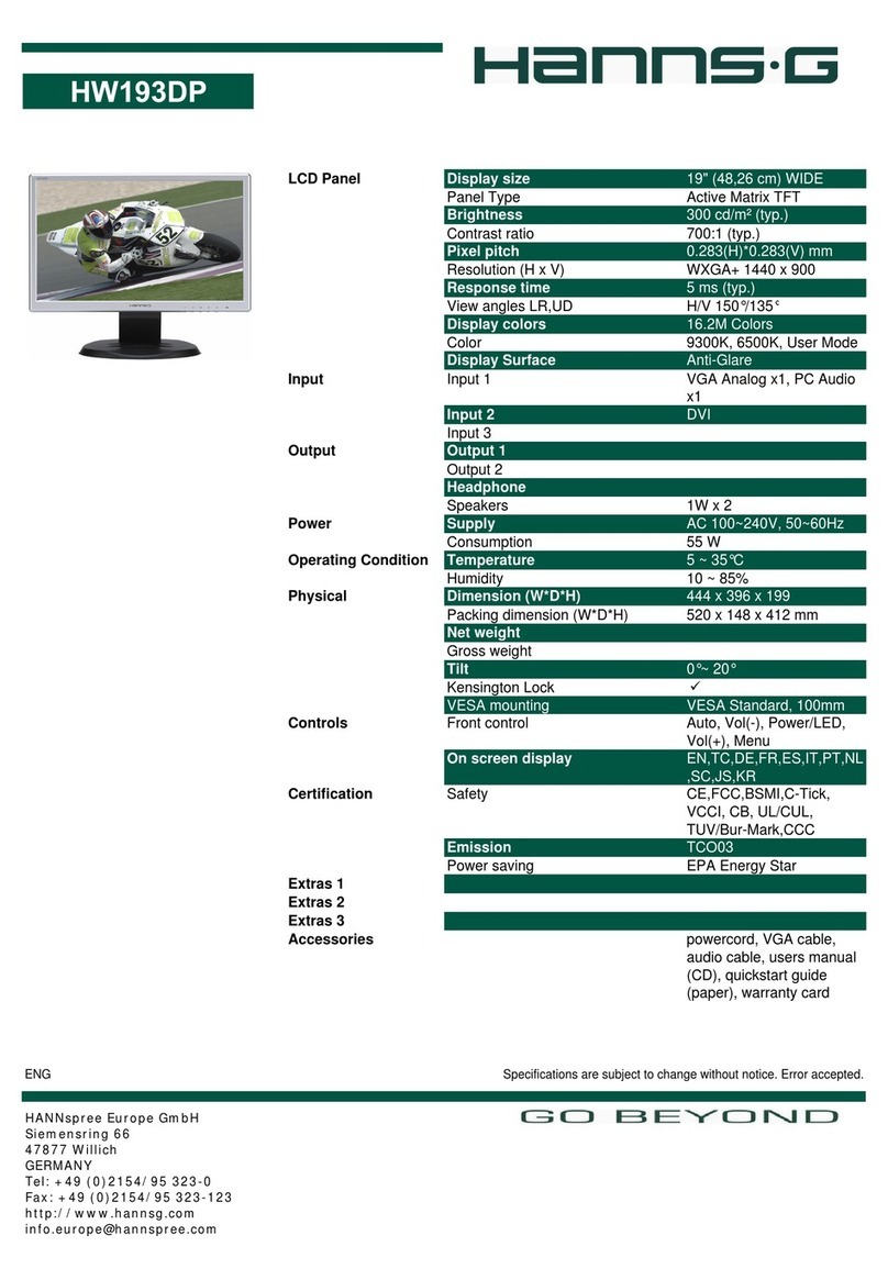 Hanns.G HW193DP User manual