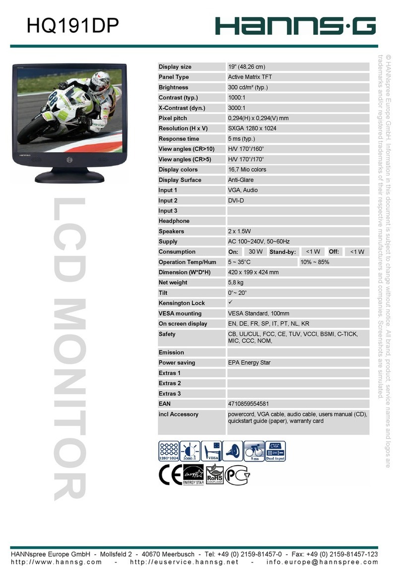 Hanns.G HQ191DP User manual