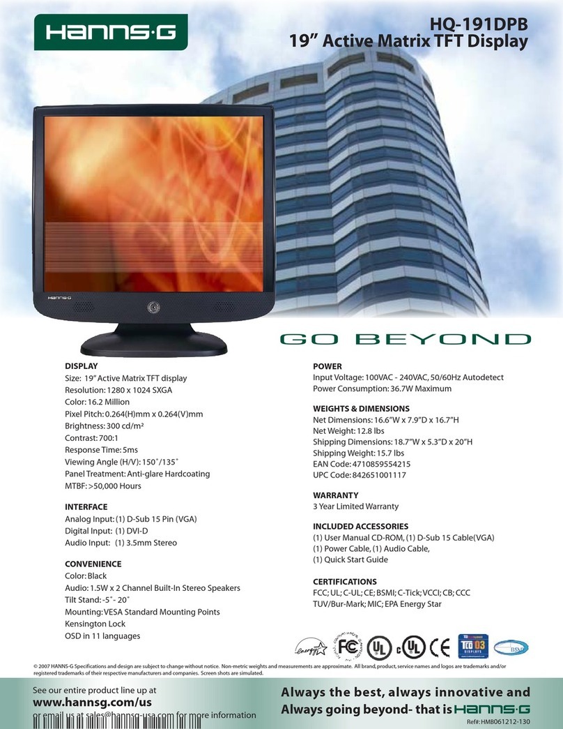 Hanns.G HQ-191DPB User manual Hanns.G HQ-191DPB User manual