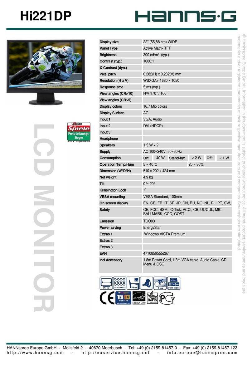 Hanns.G Hi221DP User manual