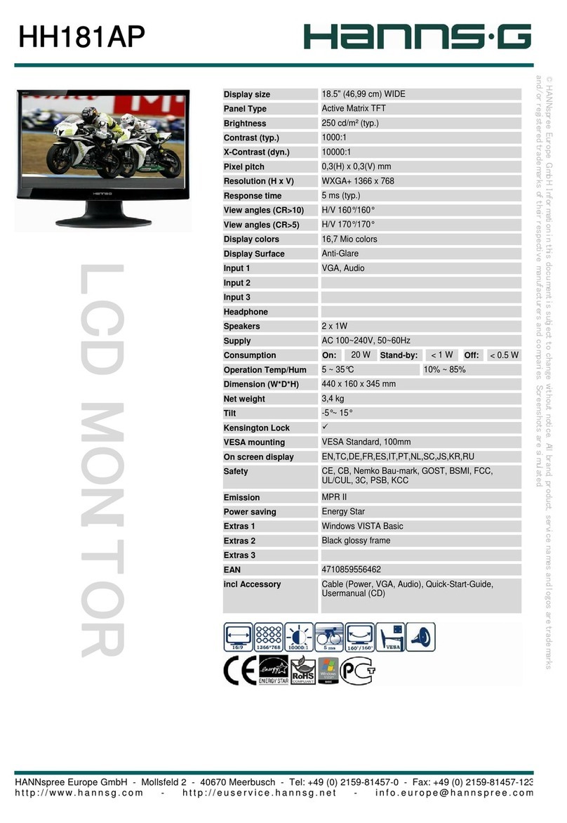 Hanns.G HH181AP User manual