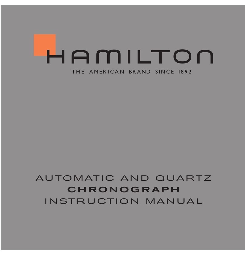 Hamilton Automatic and Quartz Chronograph instruction manual Hamilton Automatic and Quartz Chronograph instruction manual