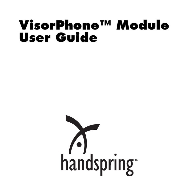 Handspring VisorPhone user guide