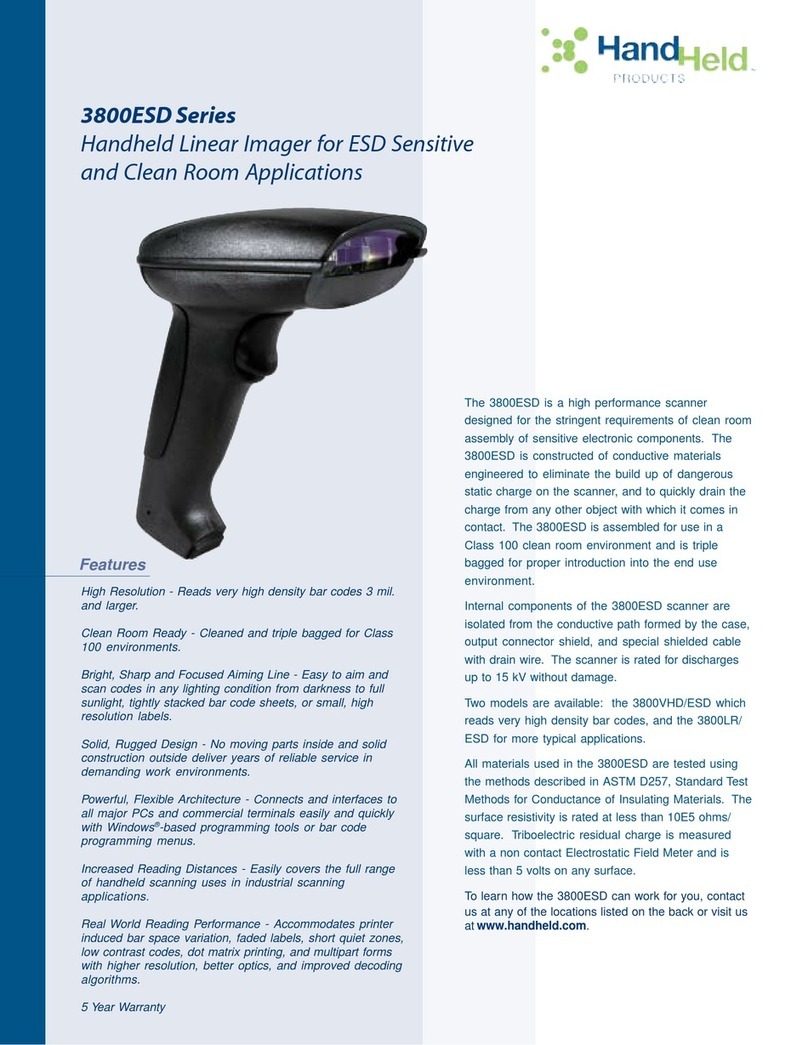 Hand Held Products 3800ESD Specifications
