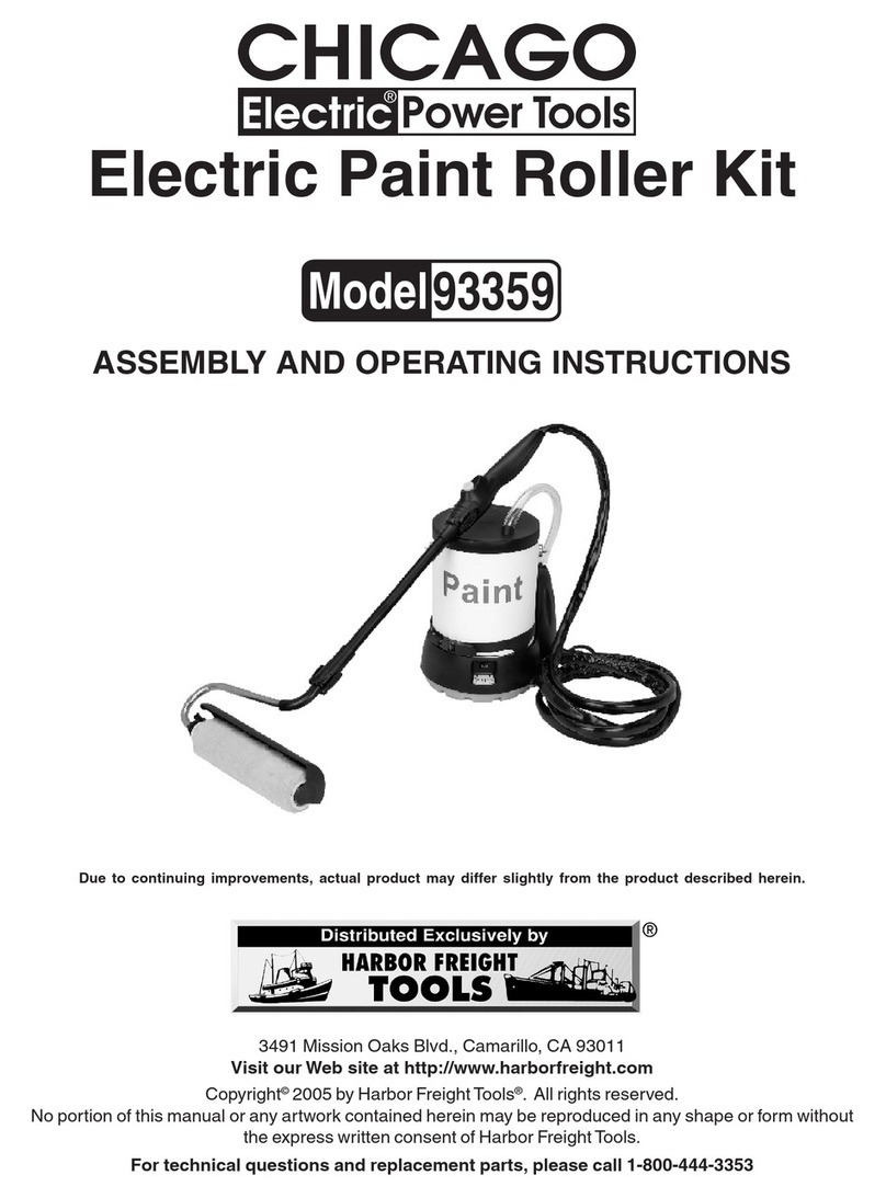 Chicago Electric 93359 Assembly and operating instructions