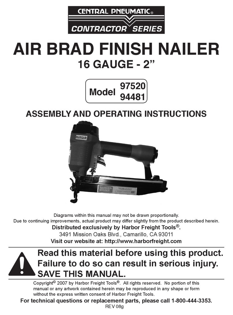 Central Pneumatic Contractor 97520 Assembly and operating instructions