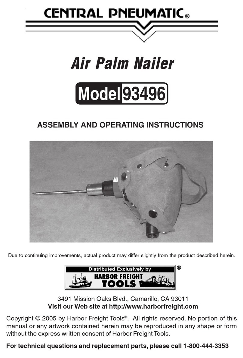 Central Pneumatic 93496 Assembly and operating instructions