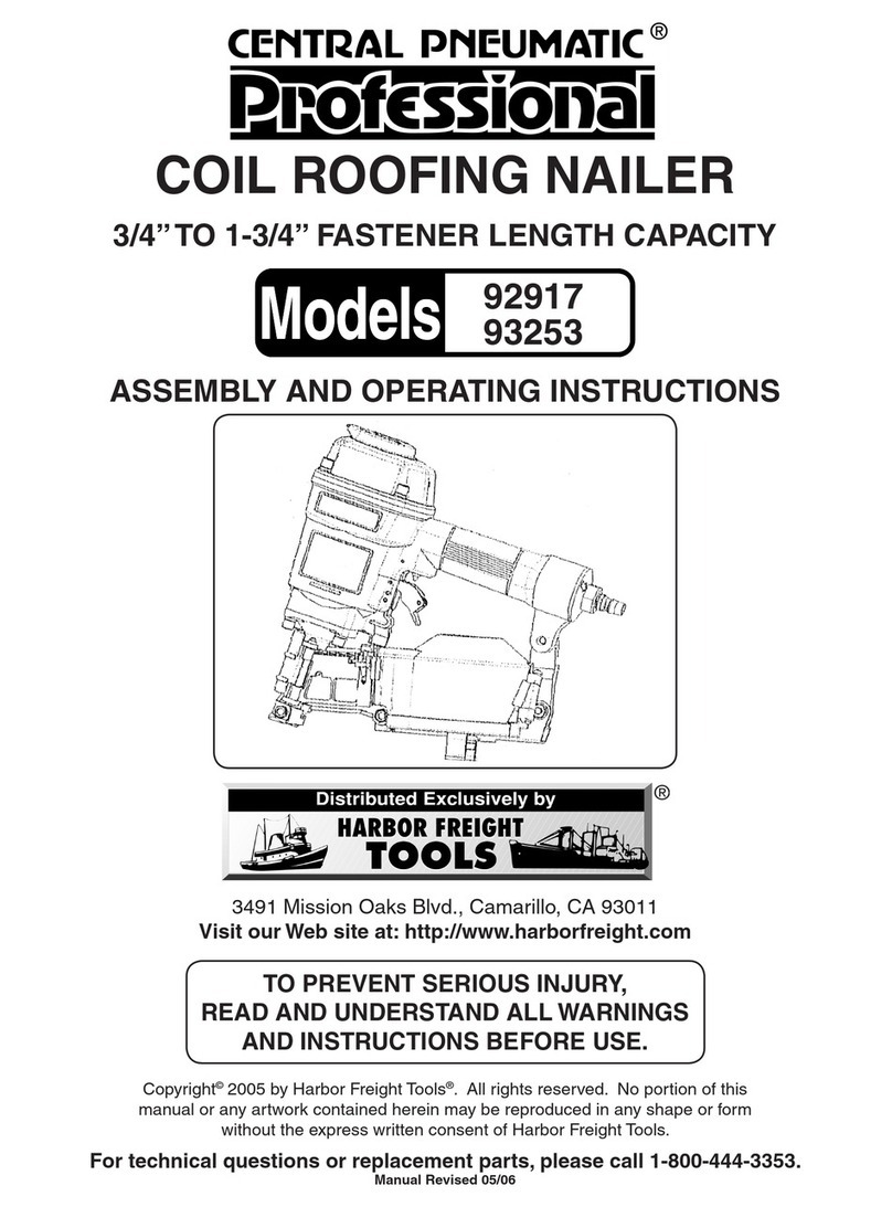 Central Pneumatic 92917 Assembly and operating instructions