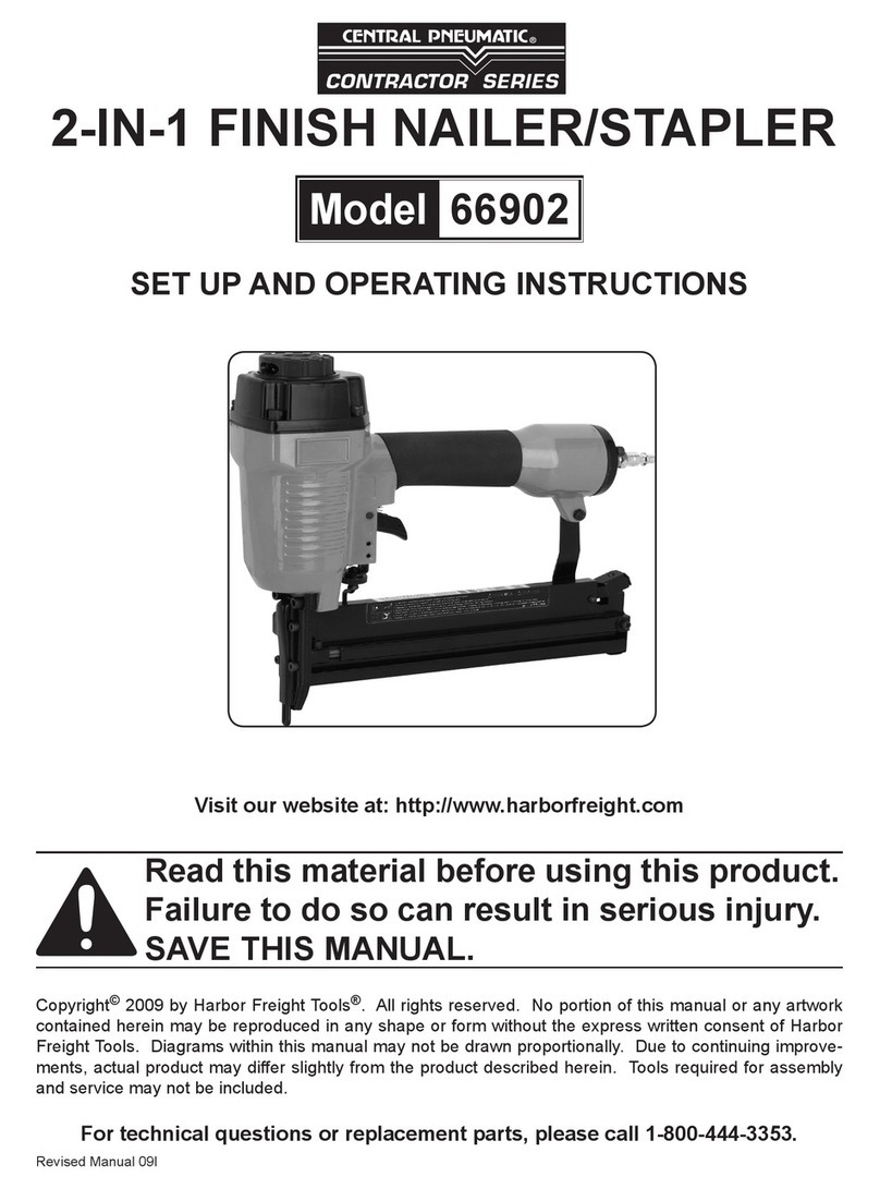 Central Pneumatic 66902 Set up and operating instructions