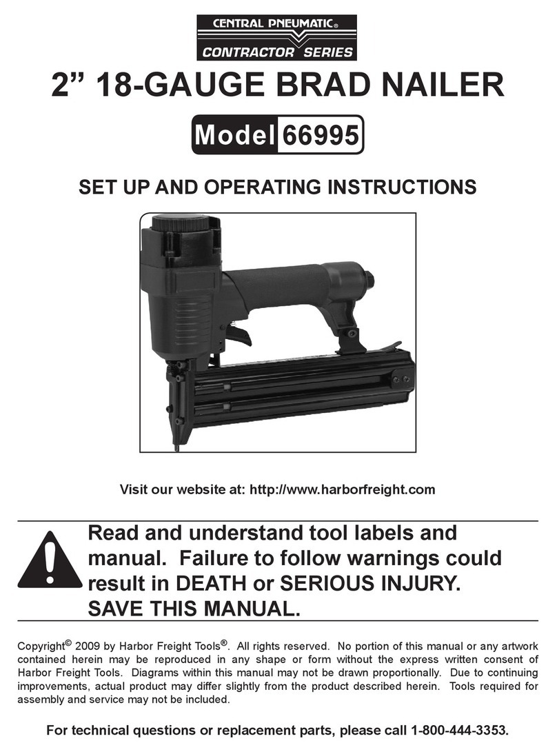 Central Pneumatic 66995 Set up and operating instructions