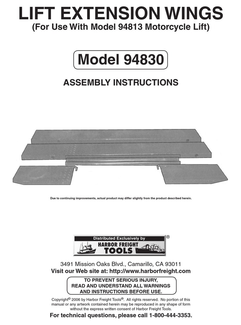 Harbor Freight Tools 94830 Assembly instructions