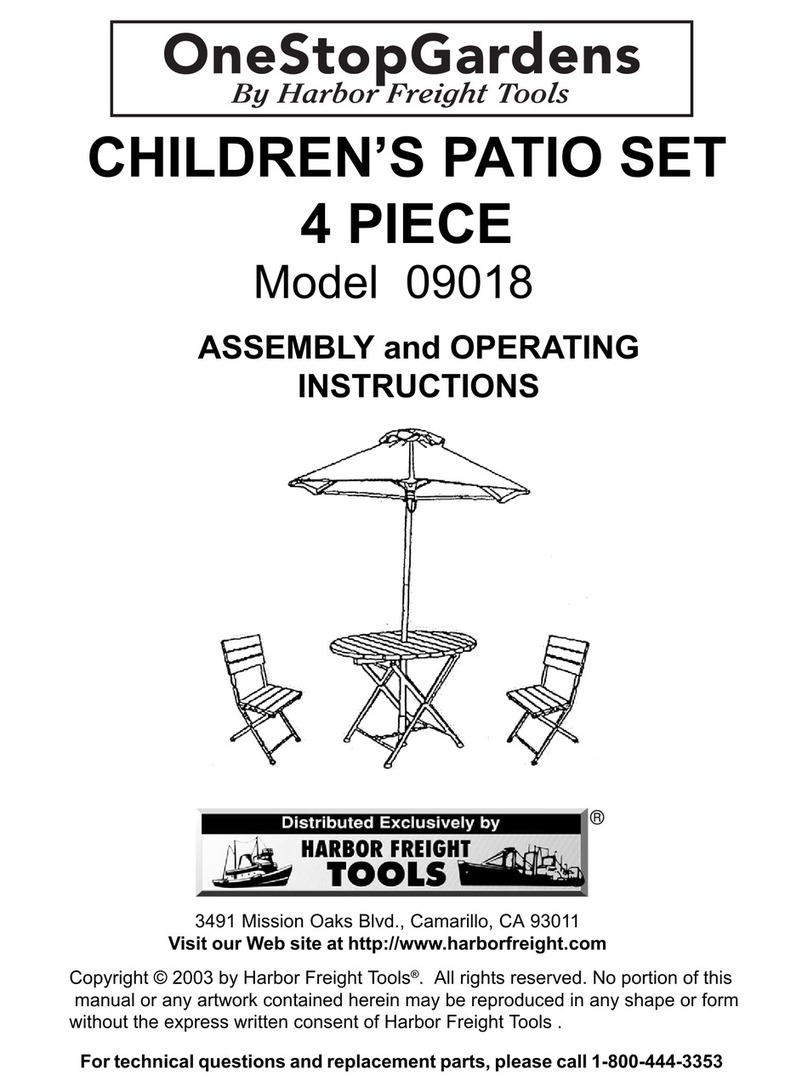 One Stop Gardens 9018 Assembly and operating instructions
