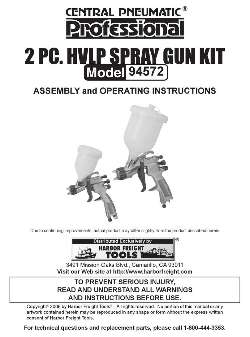 Central Pneumatic Professional 94572 Assembly and operating instructions