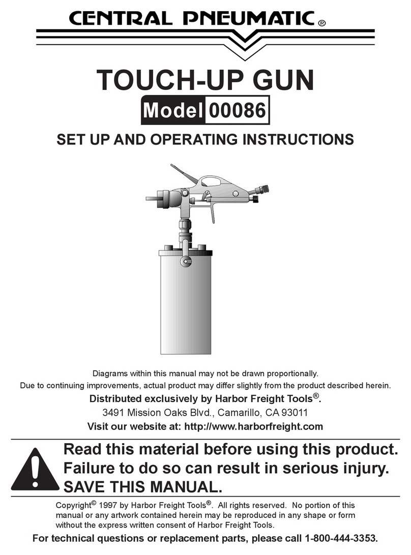 Central Pneumatic 86 Set up and operating instructions Central Pneumatic 86 Set up and operating instructions