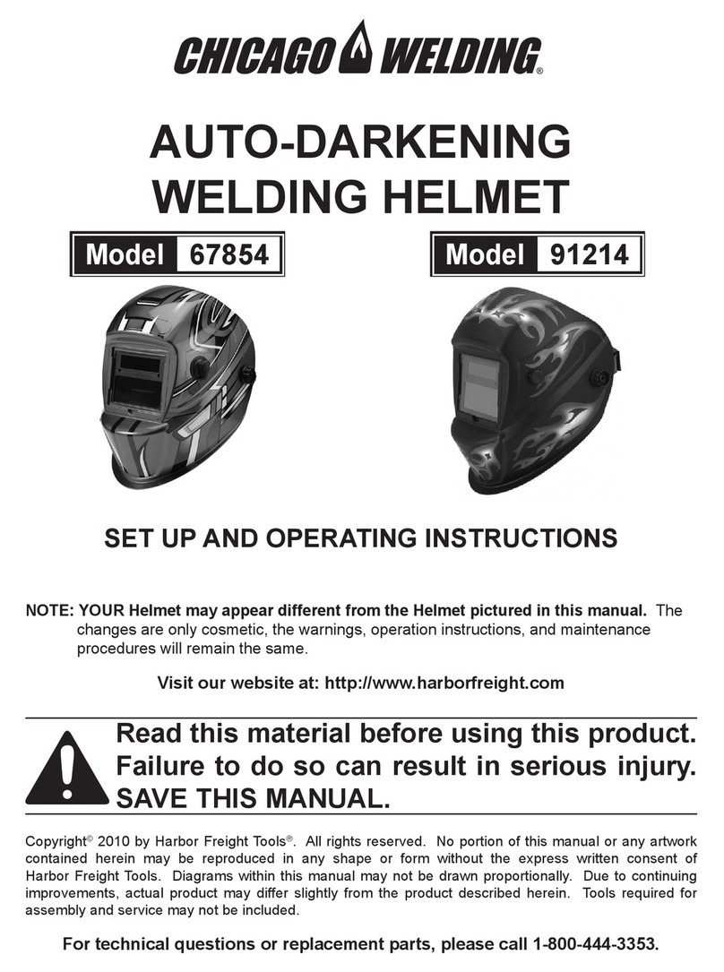 Chicago Welding 67854 Set up and operating instructions