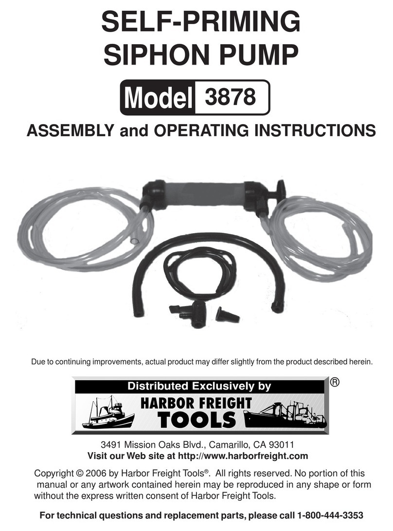 Harbor Freight Tools 3878 Assembly and operating instructions