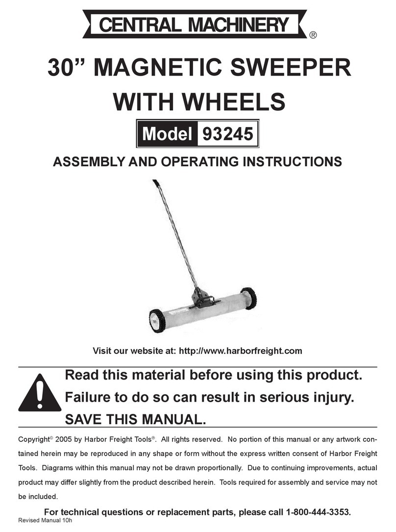 Central Machinery 93245 Assembly and operating instructions