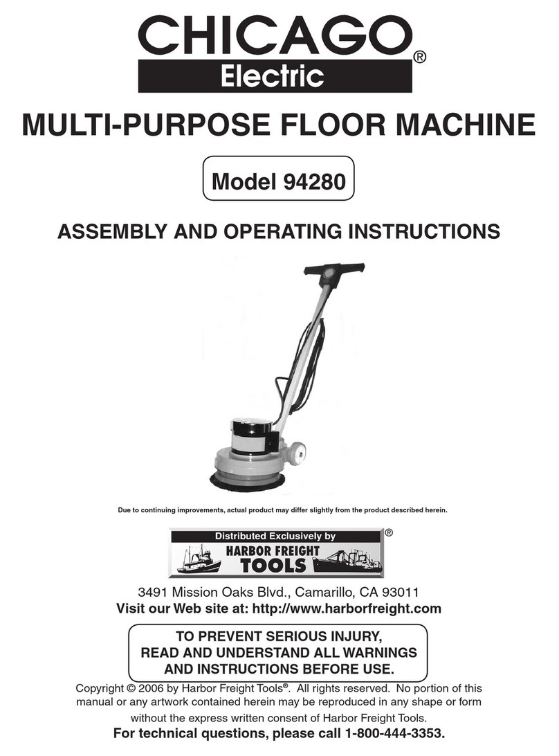 Chicago Electric 94280 Assembly and operating instructions