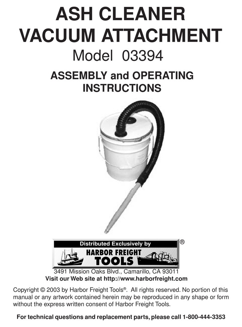 Harbor Freight Tools 3394 Assembly and operating instructions