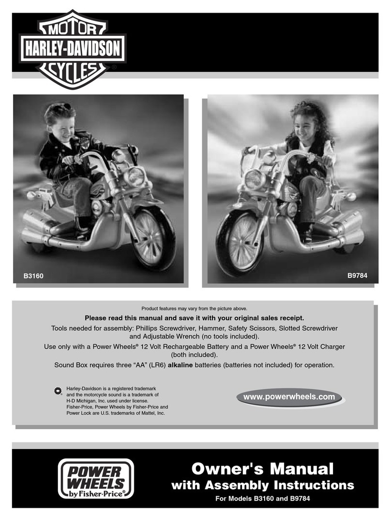 Power Wheels B9784 Owner's manual with assembly instructions