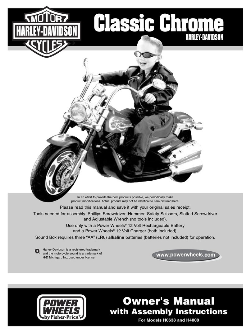 Fisher-Price Power Wheels CLASSIC CHROME H4808 owner's manual Fisher-Price Power Wheels CLASSIC CHROME H4808 owner's manual