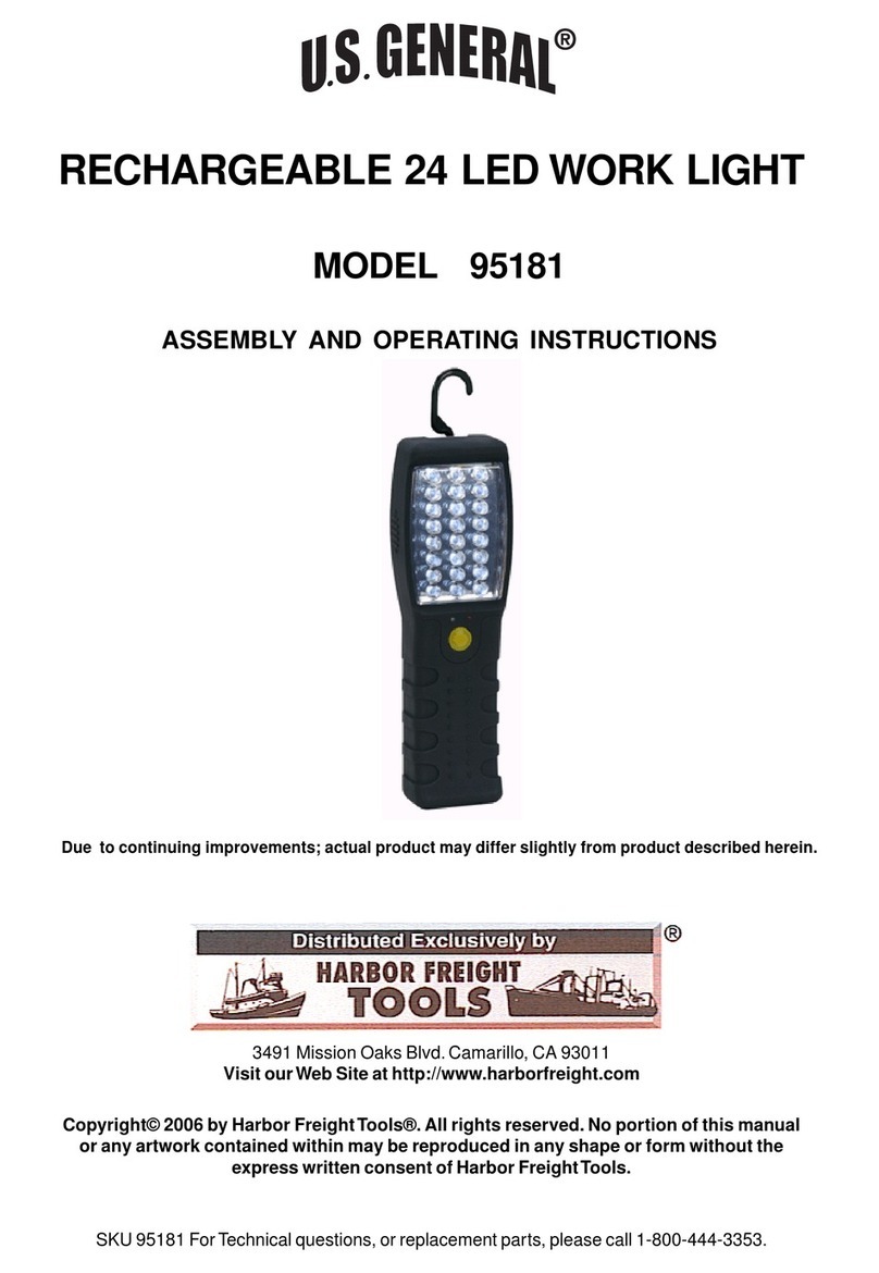 U.S. General U.S. GENERAL 95181 Assembly and operating instructions
