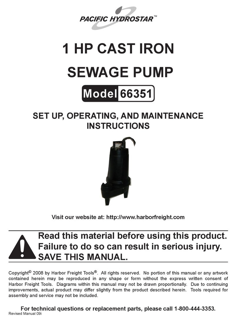 Pacific hydrostar PACIFIC HYDROSTAR 66351 Set up and operating instructions