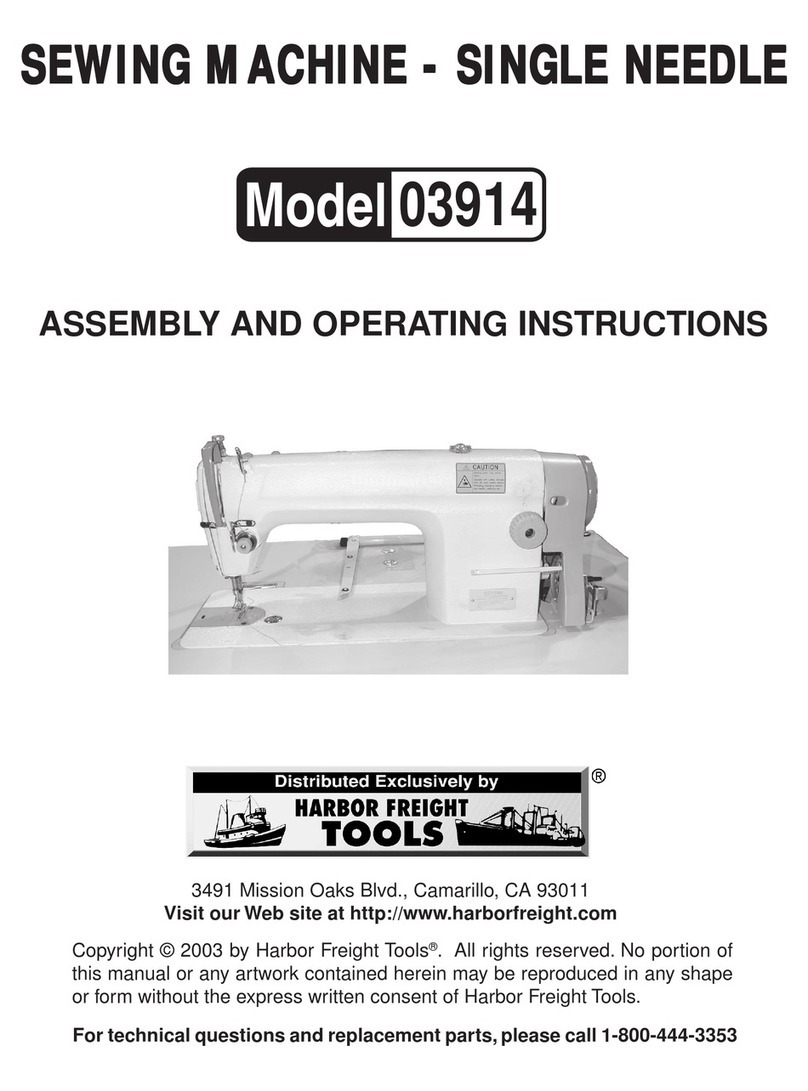 Harbor Freight Tools 3914 Assembly and operating instructions