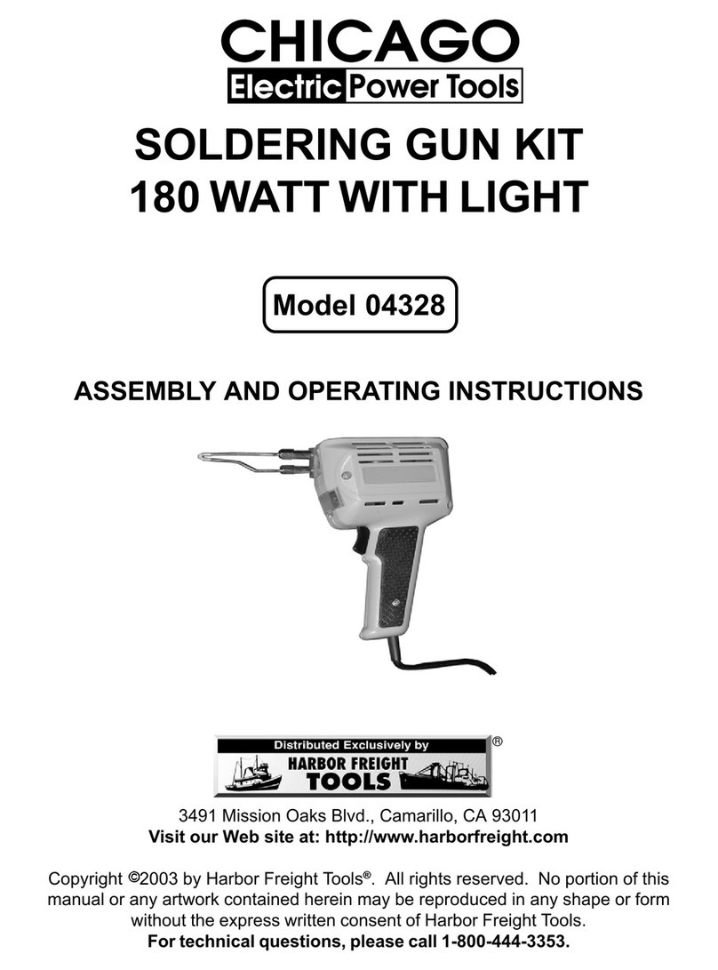 Chicago Electric 4328 Assembly and operating instructions