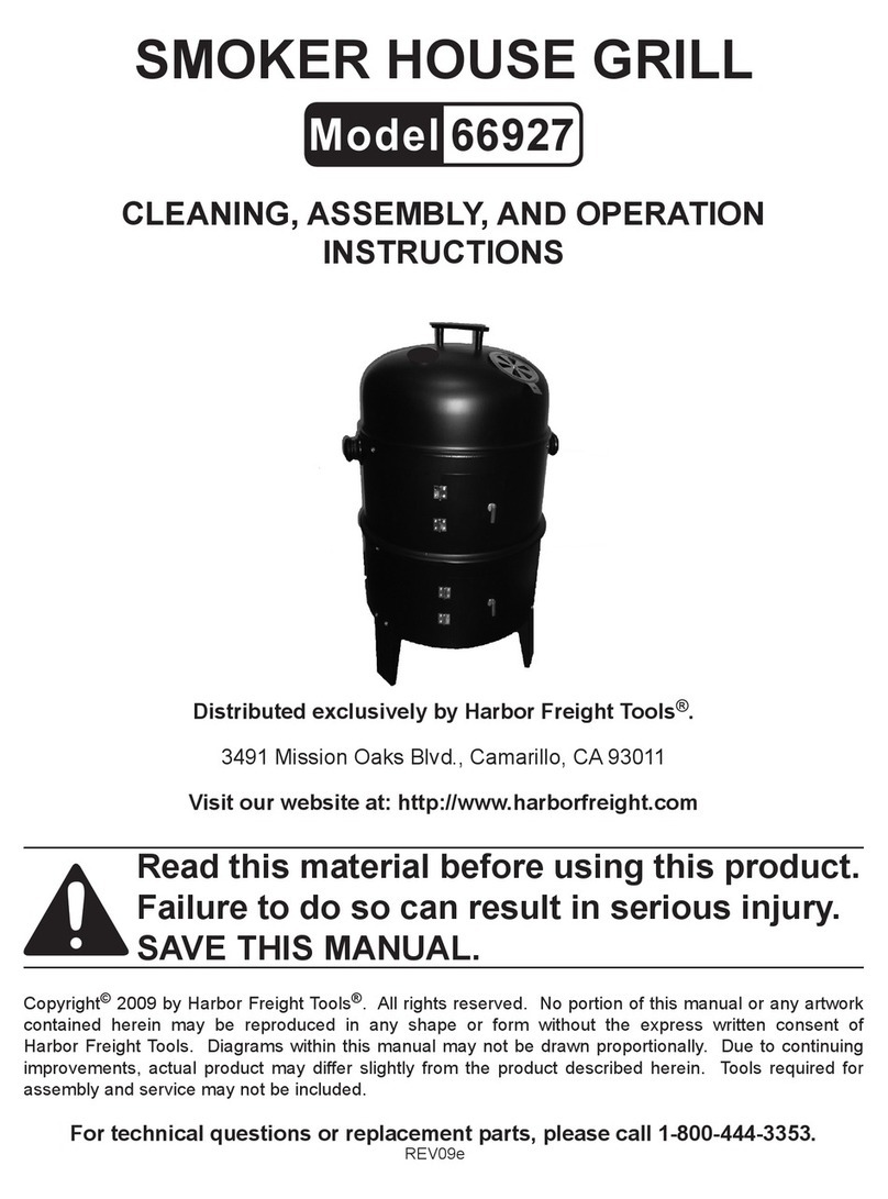 Harbor Freight Tools 66927 Cleaning, assembly and operation instructions
