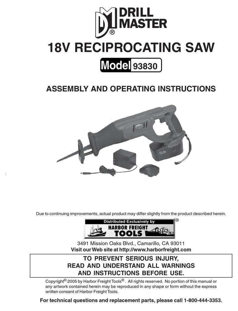 Drill Master 93830 Assembly and operating instructions Drill Master 93830 Assembly and operating instructions