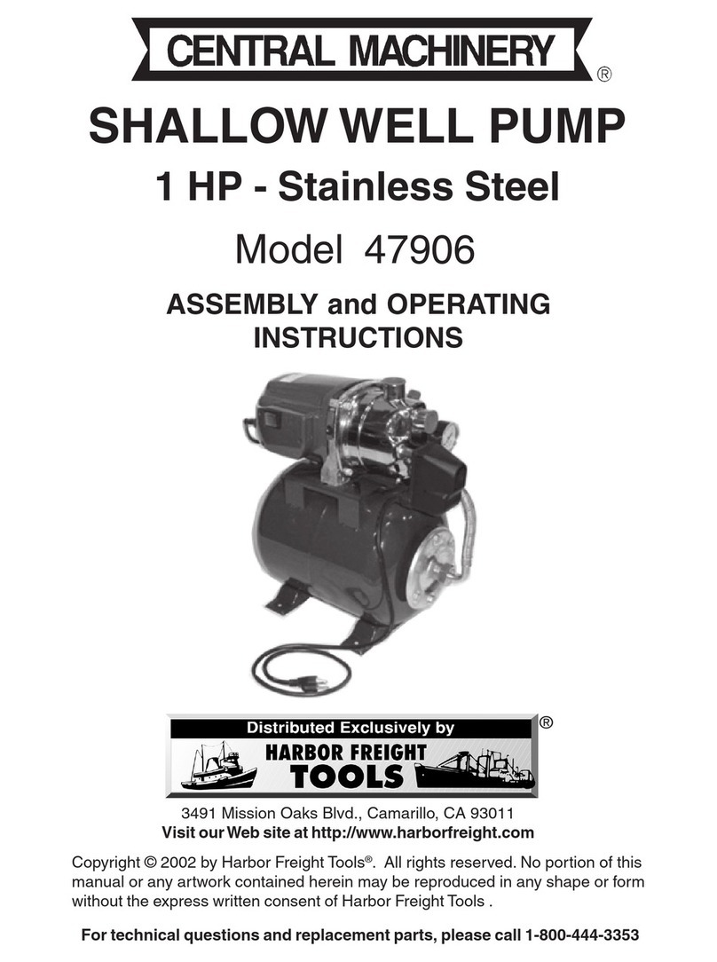 Central Machinery 47906 Assembly and operating instructions