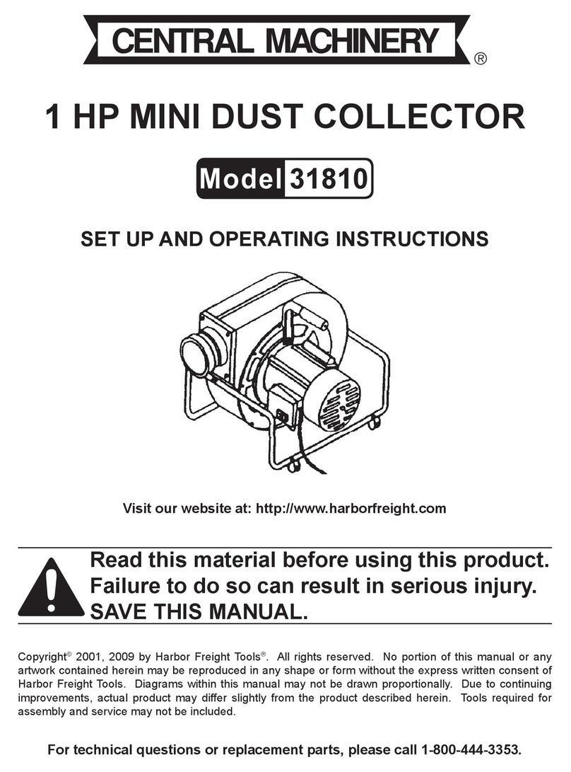 Harbor Freight Tools 31810 Set up and operating instructions