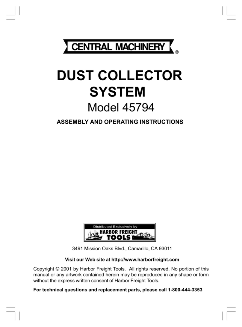 Central Machinery 45794 Assembly and operating instructions