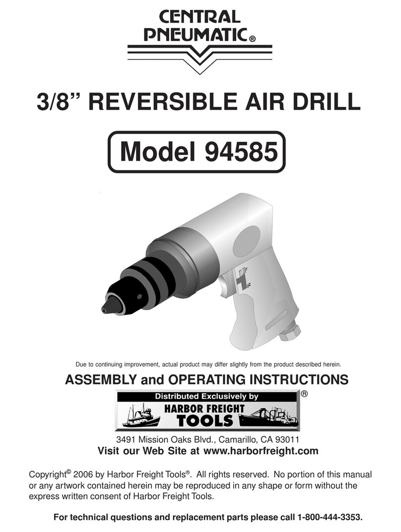 Central Pneumatic 94585 Assembly and operating instructions