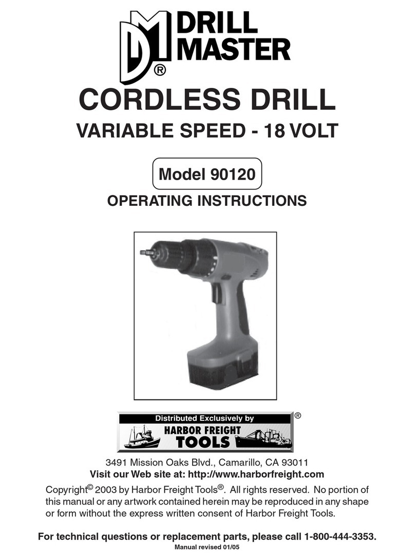 Drill Master 90120 operating instructions