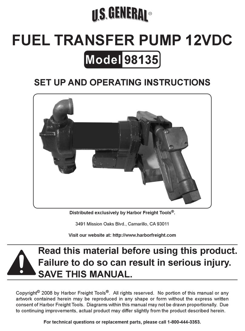 U.S. General 98135 Set up and operating instructions