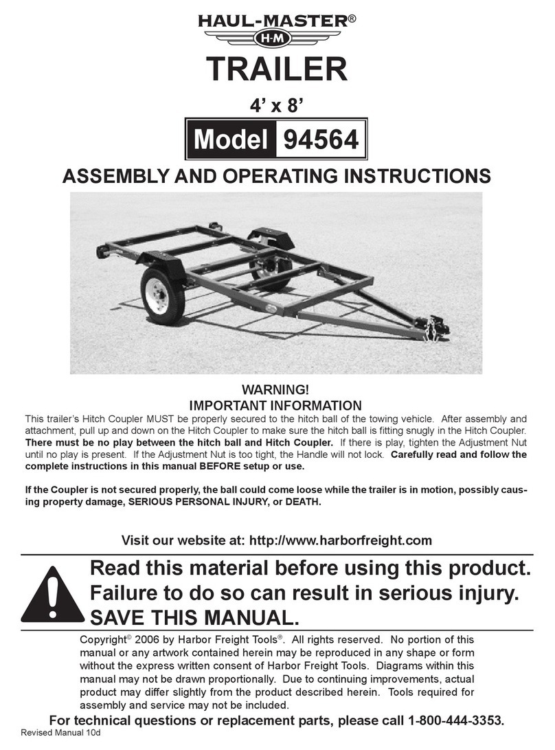 HAUL MASTER 94564 Assembly and operating instructions