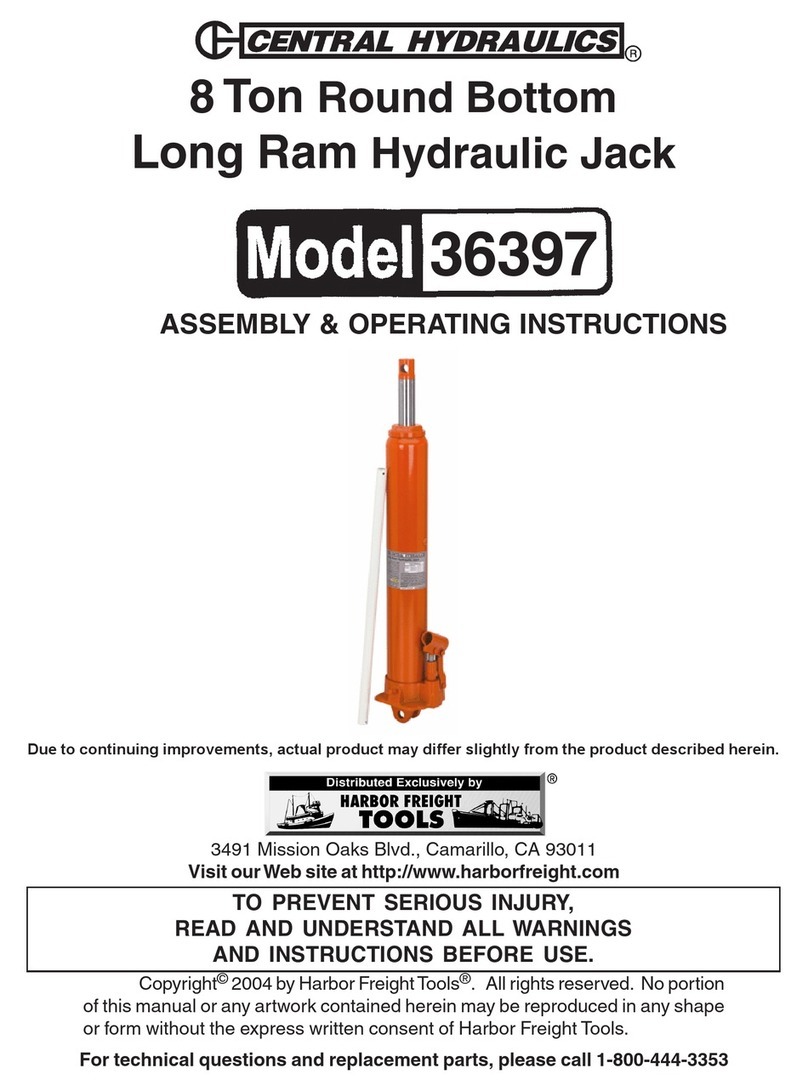Central Hydraulics 36397 Assembly and operating instructions
