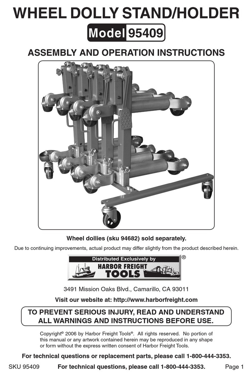 Harbor Freight Tools 95409 Assembly and operation instructions