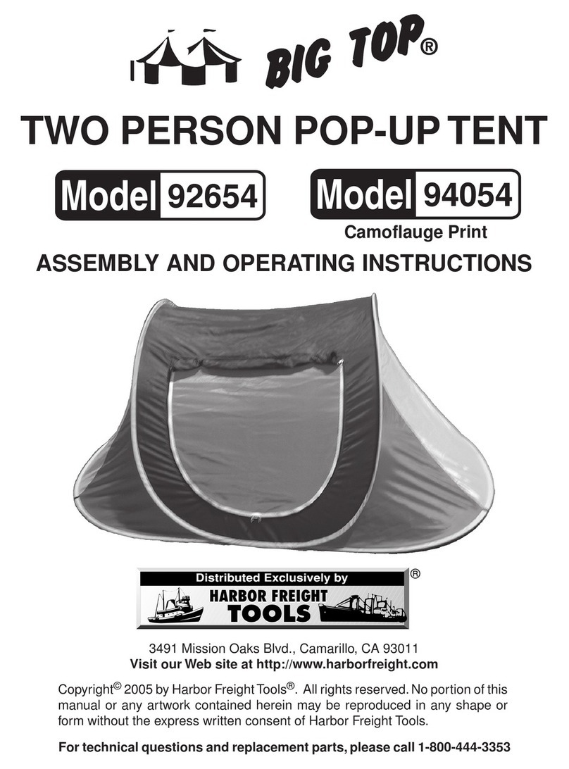 Harbor Freight Tools 92654 Assembly and operating instructions