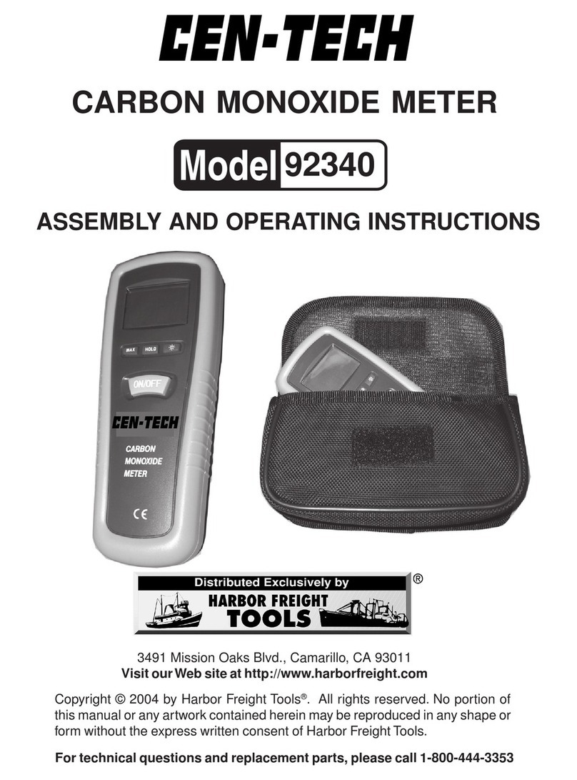 Centech CEN-TECH 92340 Assembly and operating instructions