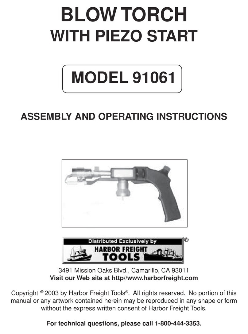 Harbor Freight Tools 91061 Assembly and operating instructions
