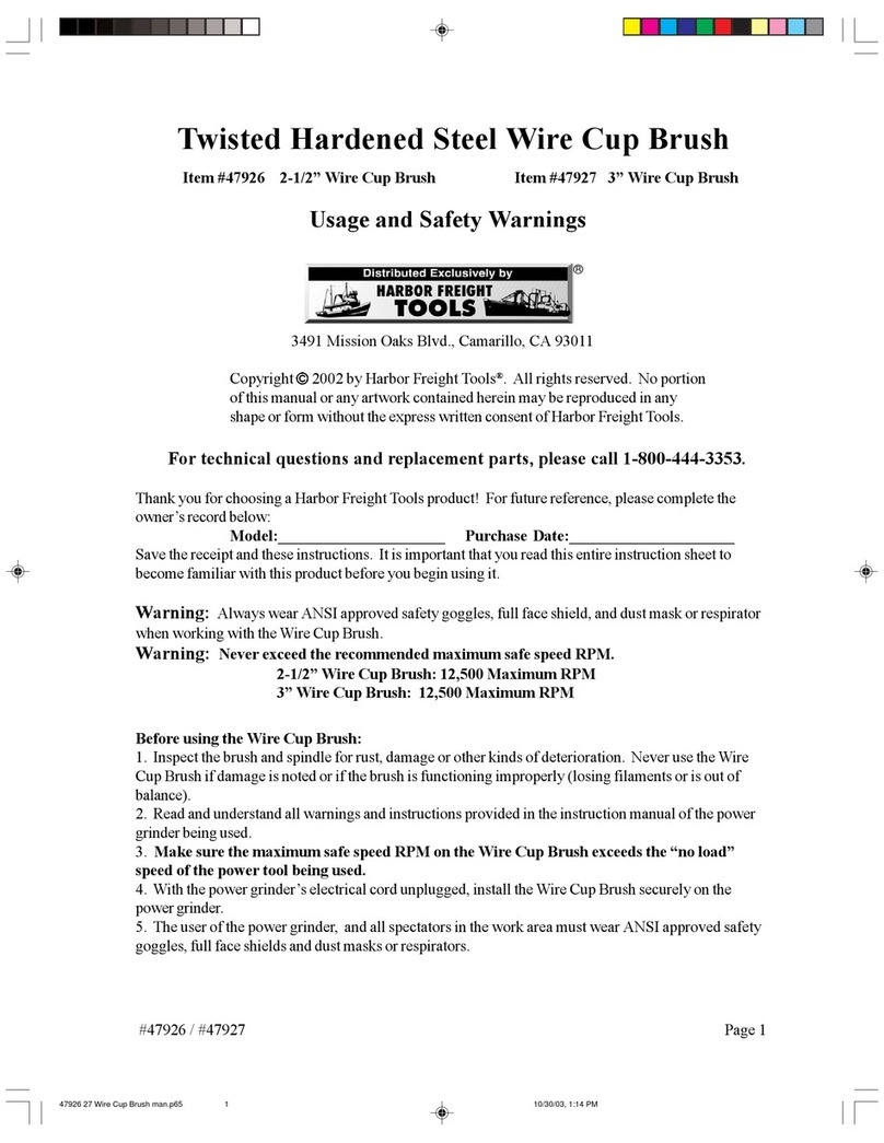 Harbor Freight Tools 47926 Parts list manual