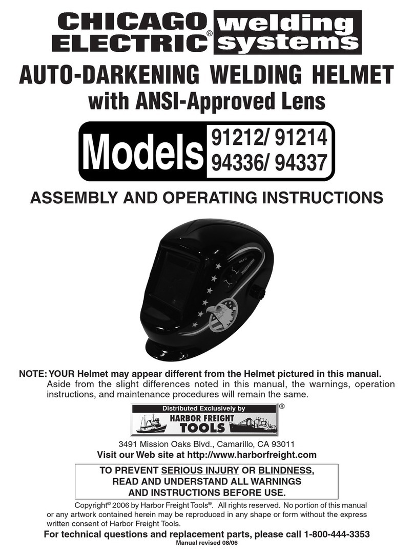 Chicago Electric 91212 Assembly and operating instructions