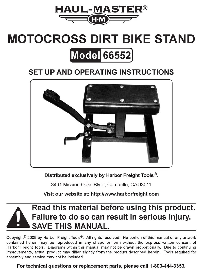 HAUL MASTER 66552 Set up and operating instructions