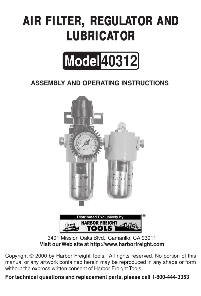 Harbor Freight Tools LUBRICATOR 40312 Assembly and operating instructions Harbor Freight Tools LUBRICATOR 40312 Assembly and operating instructions