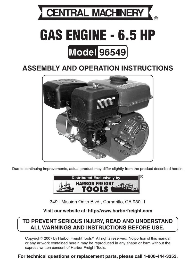 Central Machinery 96549 Assembly and operation instructions