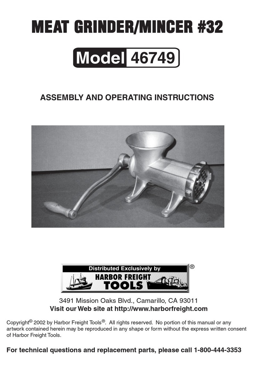 Harbor Freight Tools 46749 Assembly and operating instructions Harbor Freight Tools 46749 Assembly and operating instructions