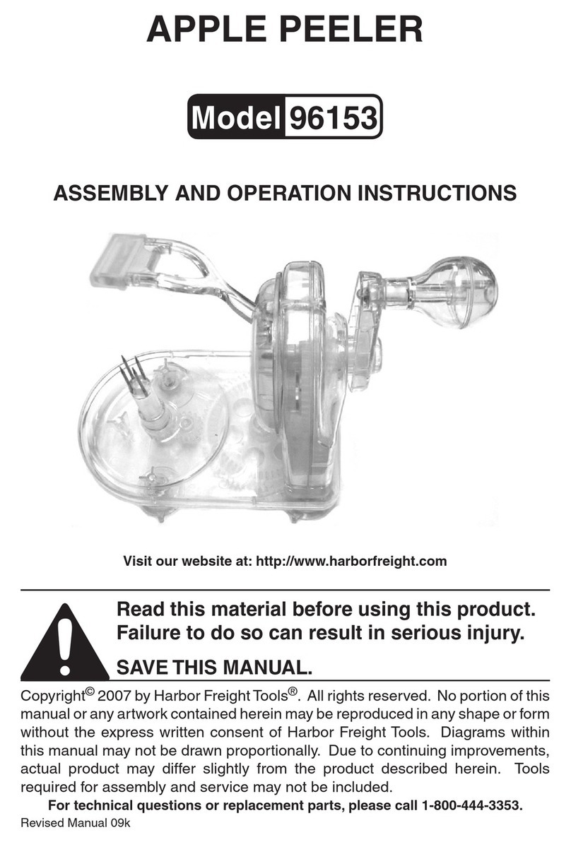 Harbor Freight Tools 96153 Parts list manual